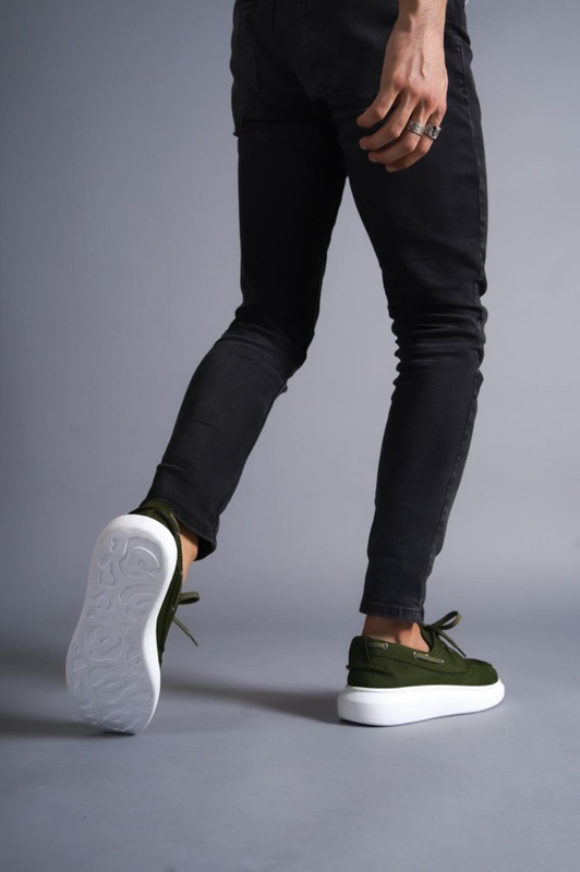 Suede eco leather boat shoes image number null