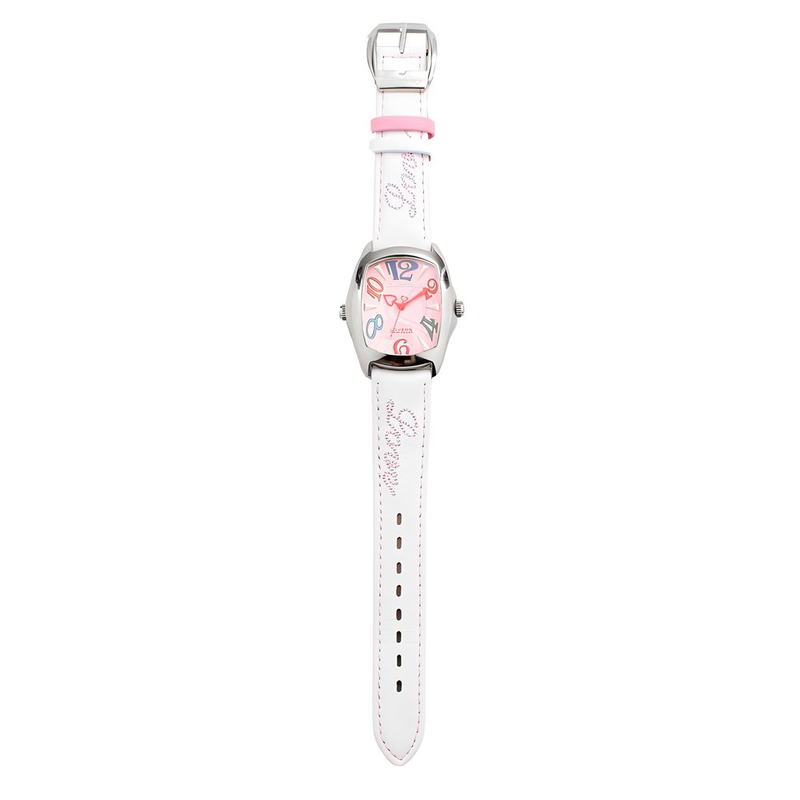 Multicolor leather dress watch-null