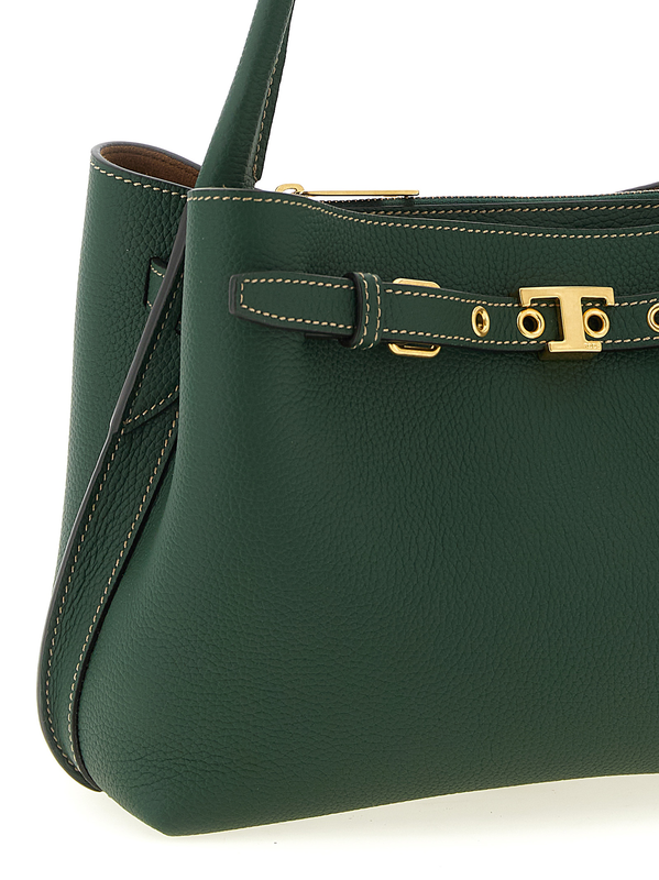 Bicolor calfskin handbag-null