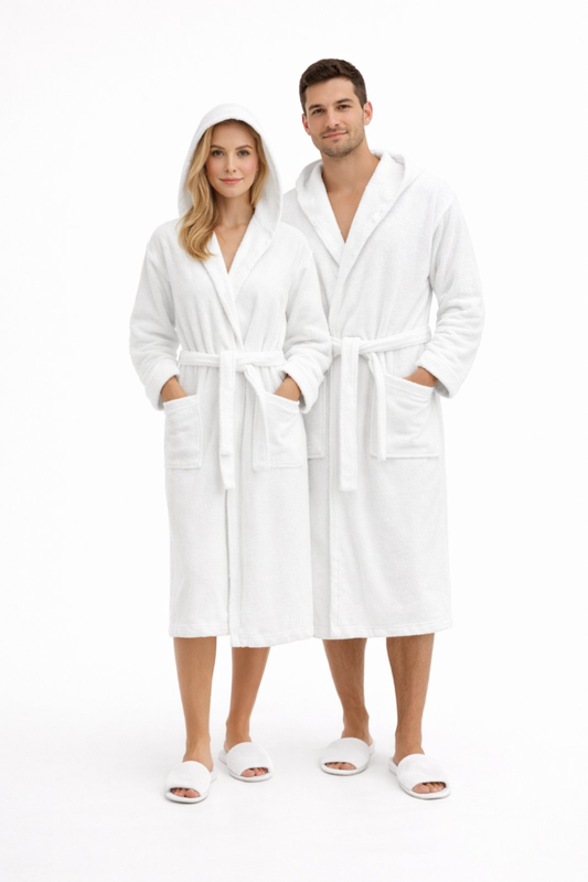 Unisex hooded terry bathrobe #uhtb-null