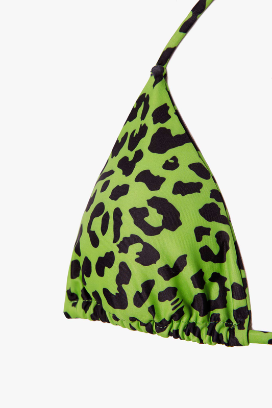 Leopard bikini top-null