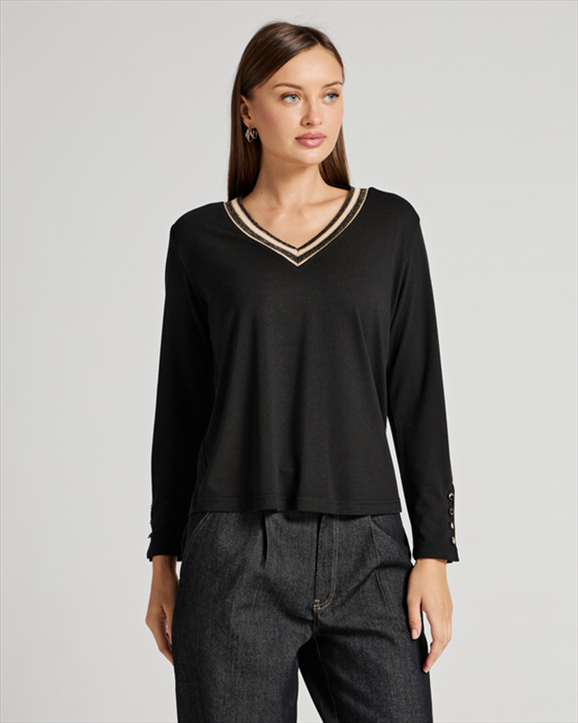 Knitted v neck-null