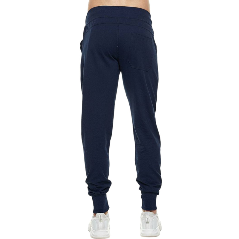 Sweatpants with rib cuffs and patch pockets thin fabric #1227-null