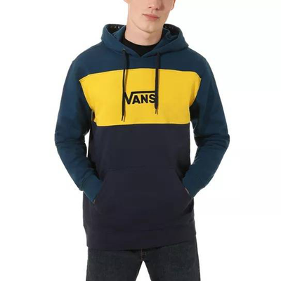 Vans retro active pullover sweater, Navy / Yellow, medium