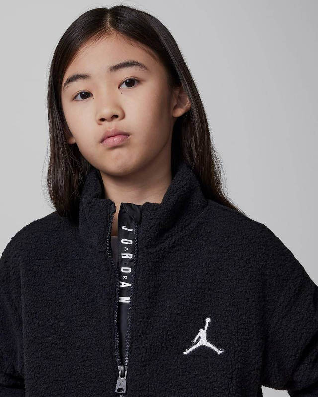 Nike jordan girls jumpman sherpa jacket-null