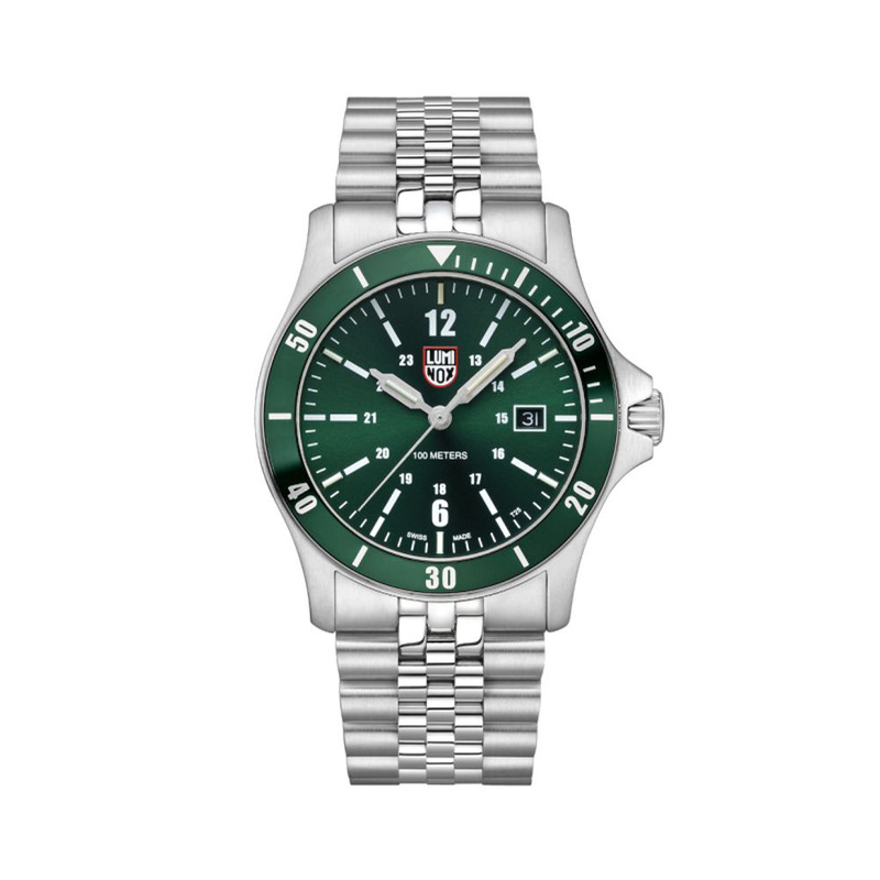 Gray stainless steel sport watch-null