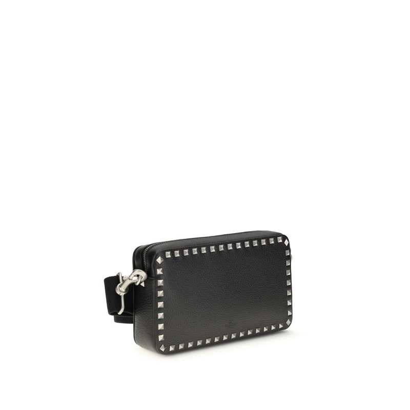 Black calf leather bos taurus shoulder bag-null