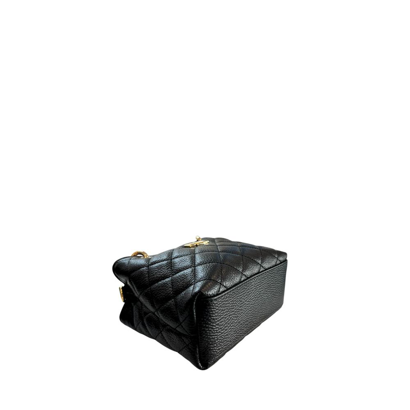 Black leather women handbag-null
