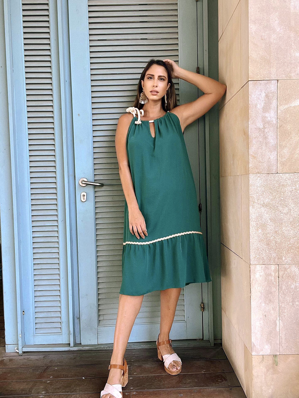 Boho halter dress-null