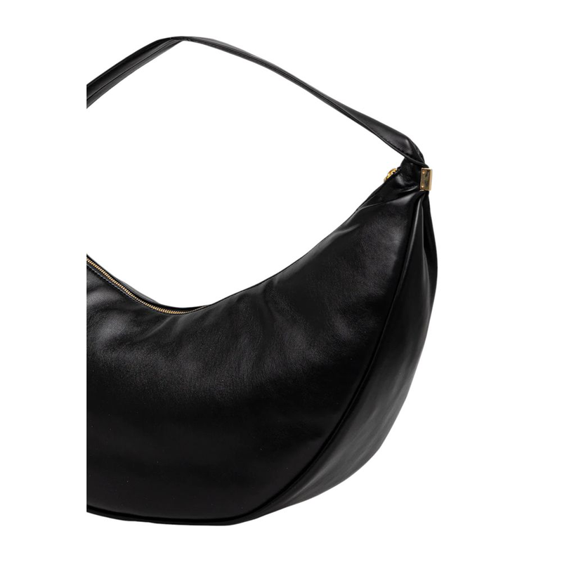 Black polyethylene handbag-null