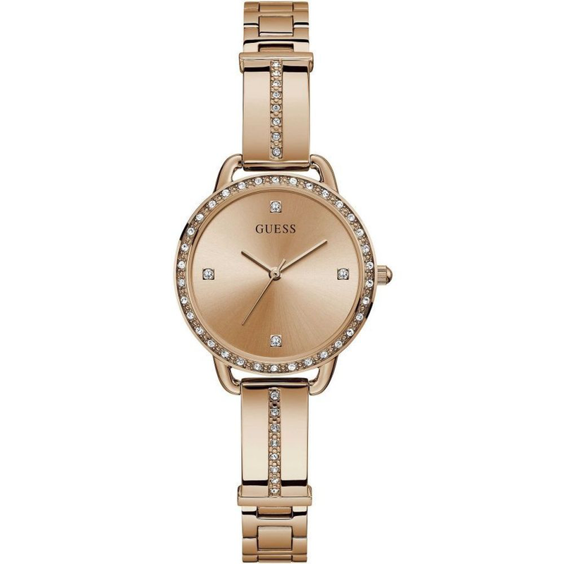 Multicolor stainless steel dress watch-null