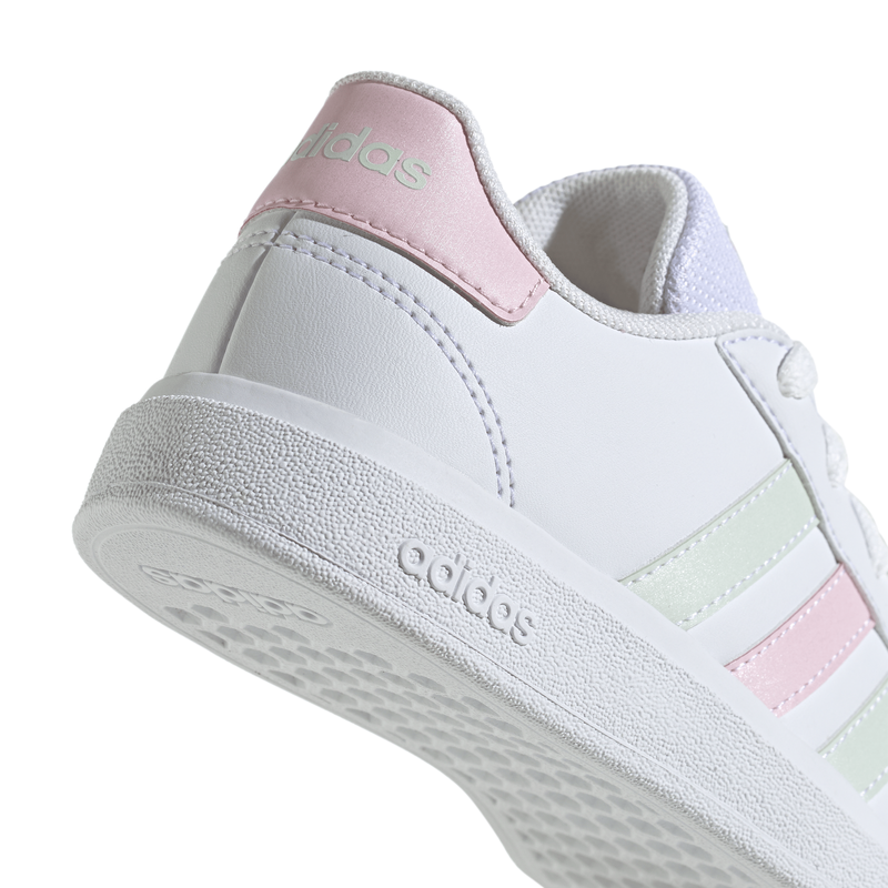 Adidas girl's grand court lifestyle tennis lace-up shoes image number null