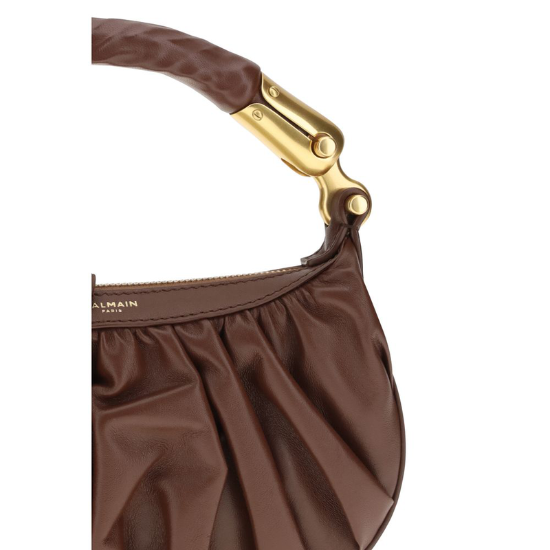 Brown calf leather bos taurus shoulder bag-null