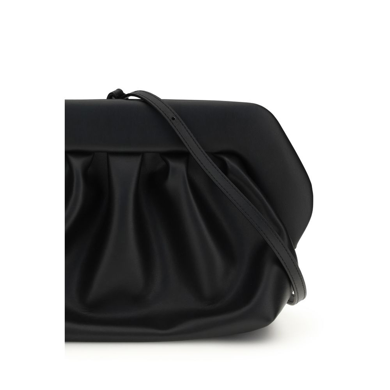 Black polyethylene clutch bag-null