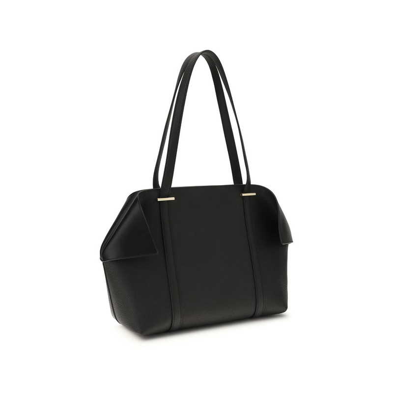 Black calf leather bos taurus shoulder bag-null