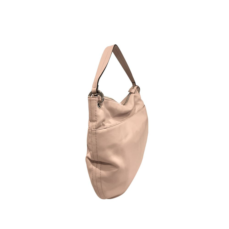 Pink pu women shoulder bag-null