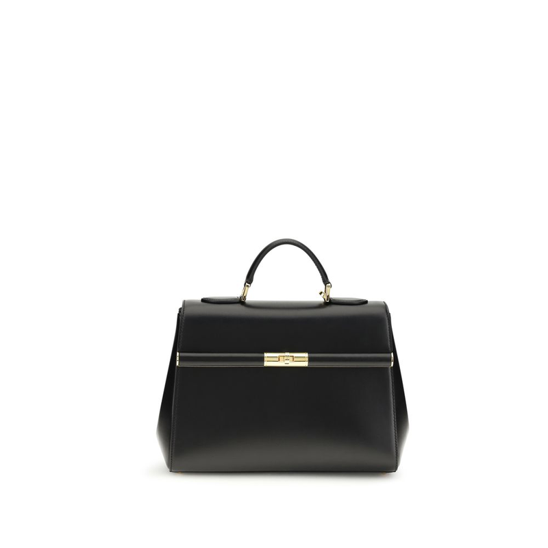 Black calf leather bos taurus shoulder bag-null