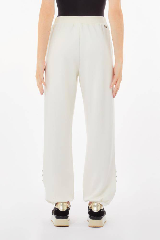 Product image: Scuba trousers with bejewelled details-null