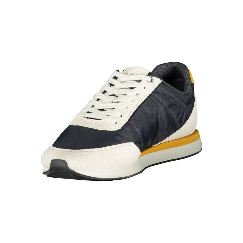 Blue recycled polyester men sneaker-null
