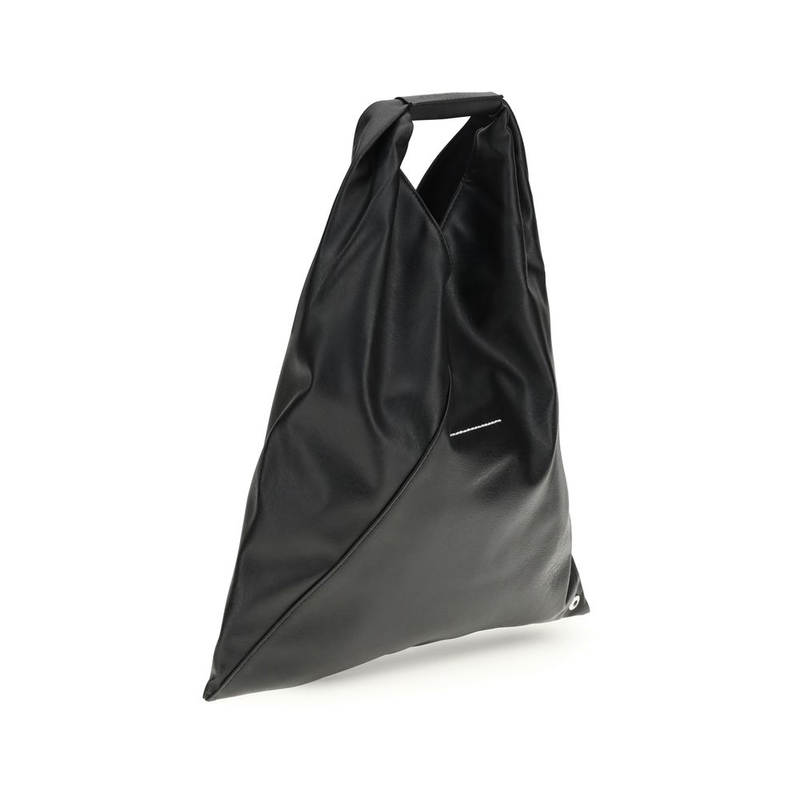Black polyethylene handbag-null