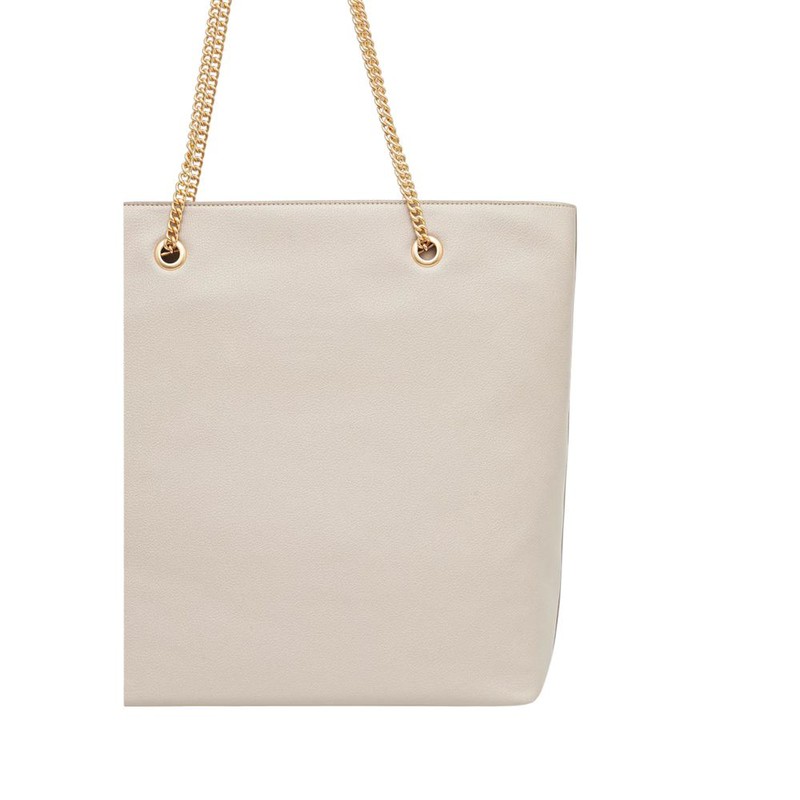 Beige polyethylene handbag-null