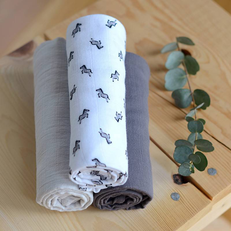 Beaba cotton muslin x3 - savane s-null