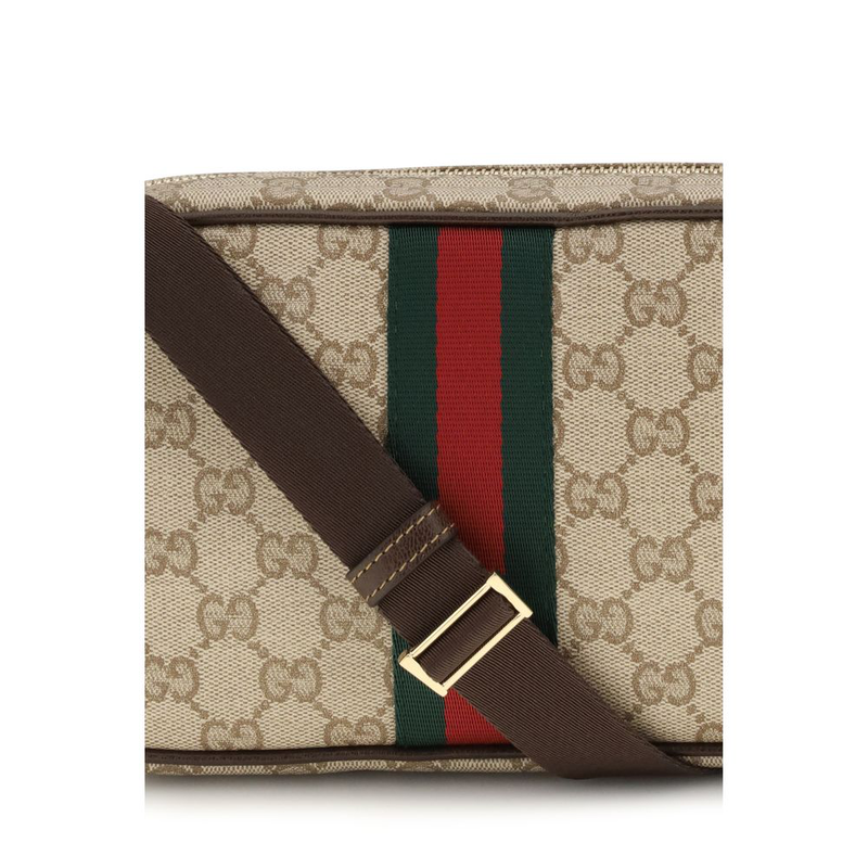 Beige cotton shoulder bag-null