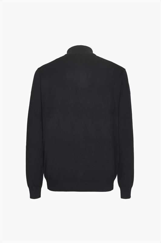 Hamaki basic textured high neck cardigan image number null