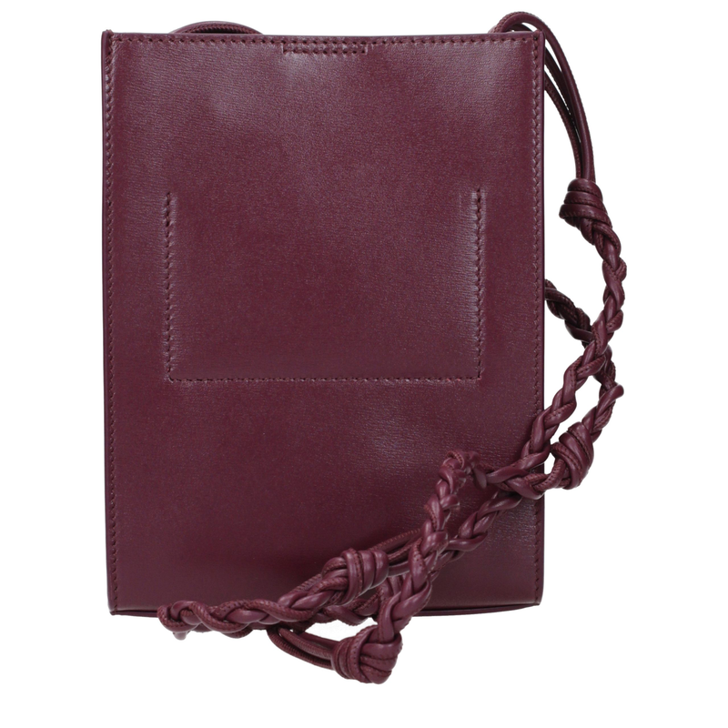 Purple leather crossbody bag-null