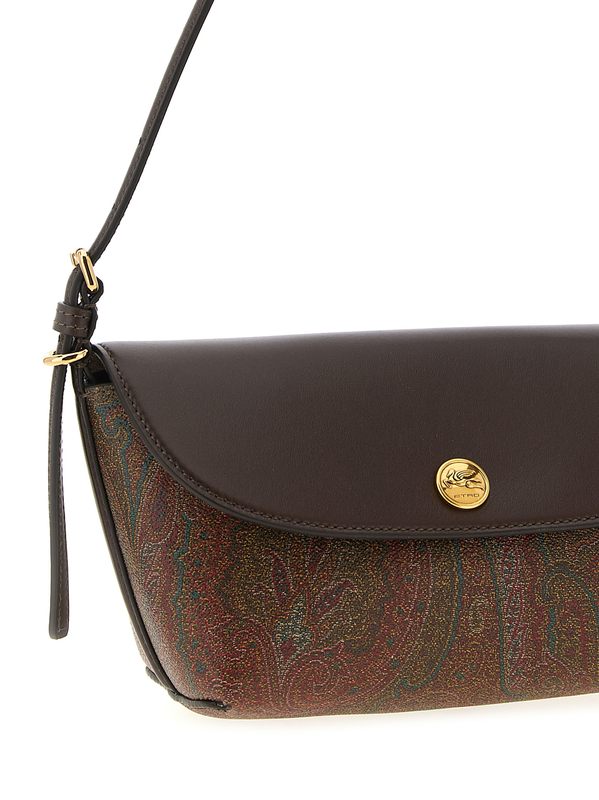 Multicolor cotton shoulder bag-null
