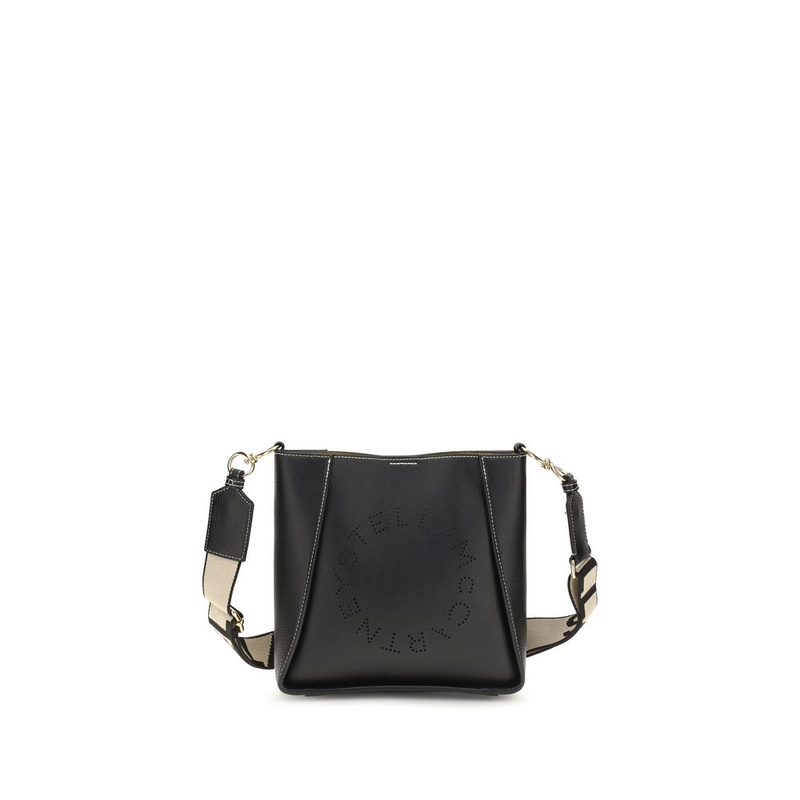 Black polyethylene shoulder bag-null