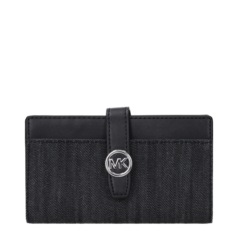 Black fabric wallet-null