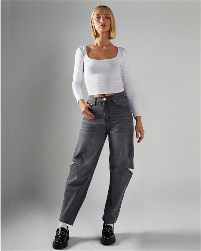 Product image: Glamorous jeans dark grey wash an5412-null