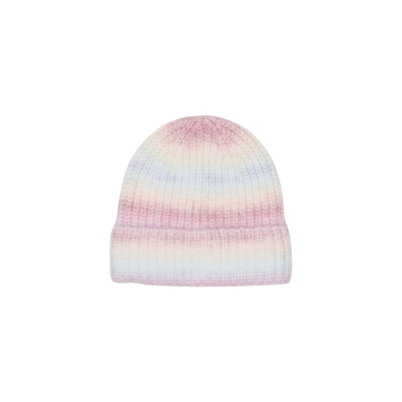 Multicolor marabou beanie-null