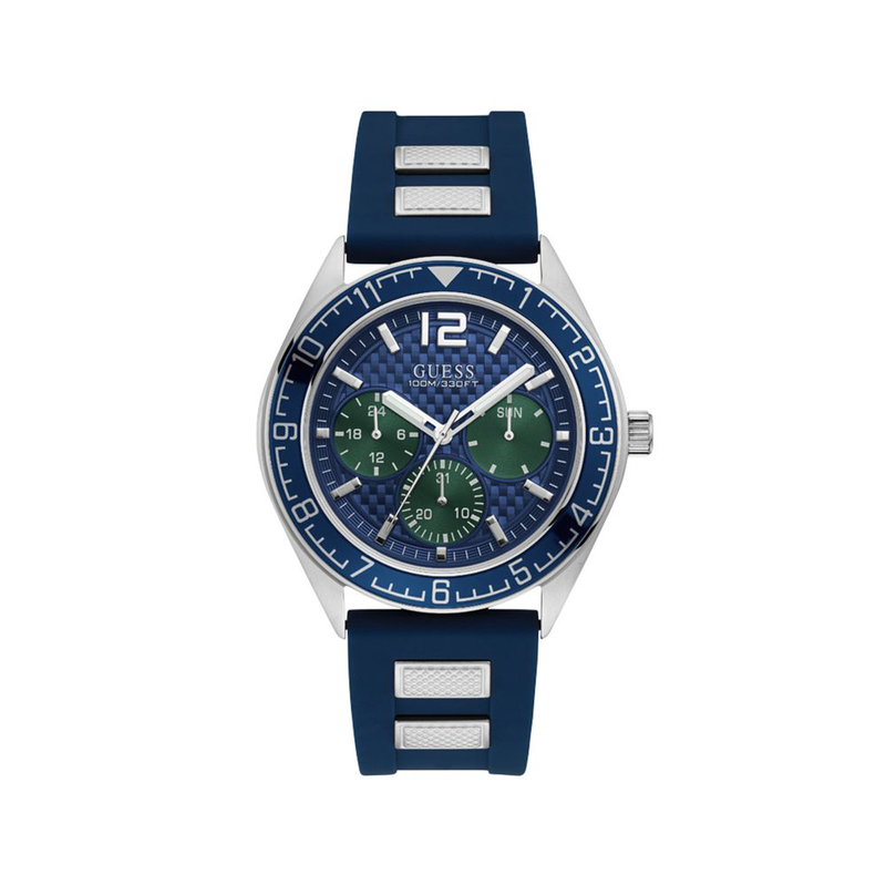 Blue synthetic sport watch-null