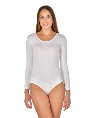 Κορμακι με μακρυ μανικι 2 τμχ., White, medium