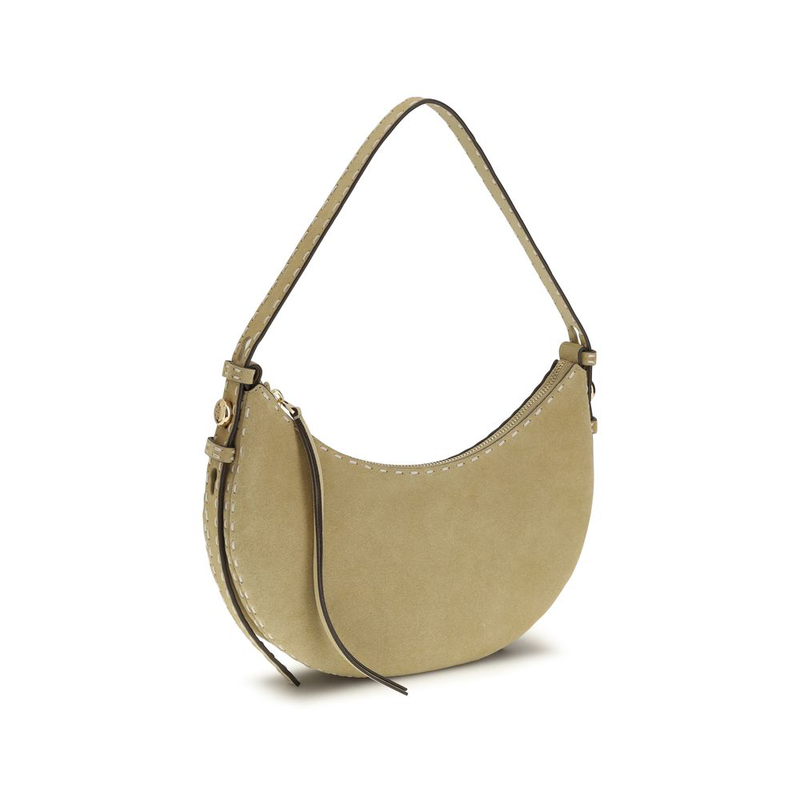 Beige calf leather bos taurus shoulder bag-null
