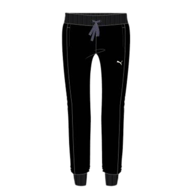 Girls td sweat pant close, Black, medium
