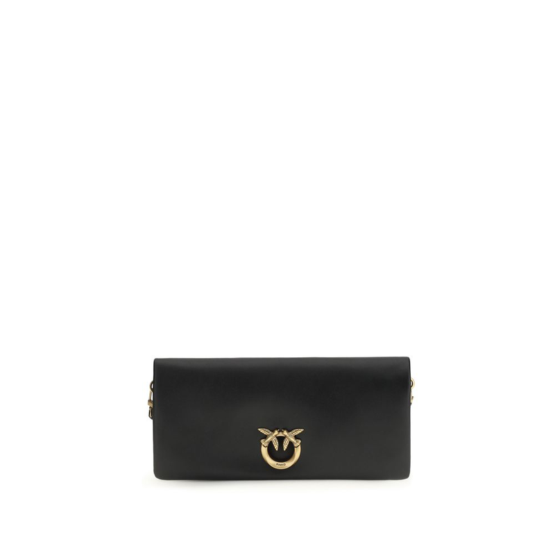 Black calf leather bos taurus clutch bag-null
