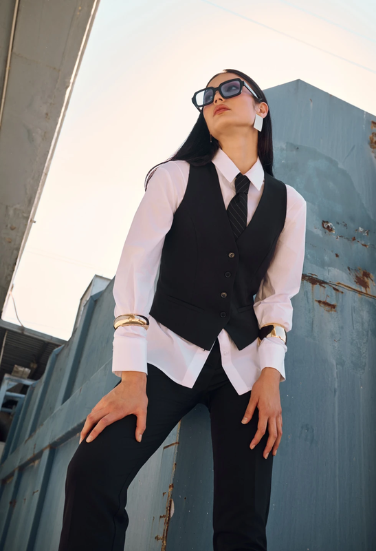 Classic-fit vest by desiree - xl , black-null