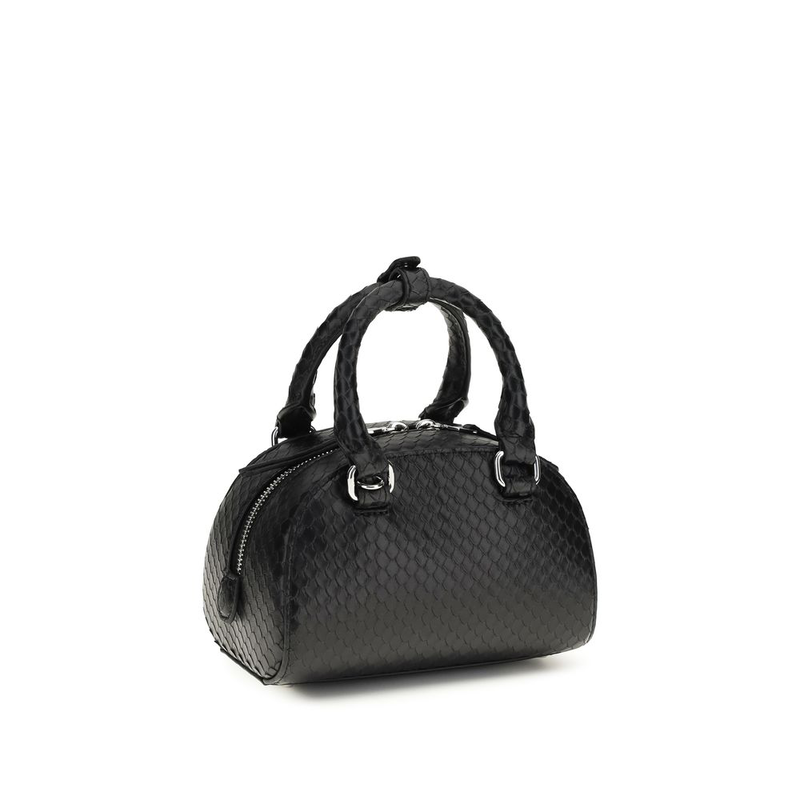 Black calf leather bos taurus handbag-null