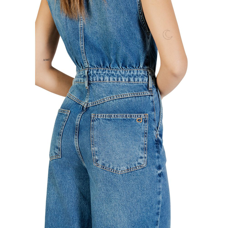 Blue cotton jumpsuit-null