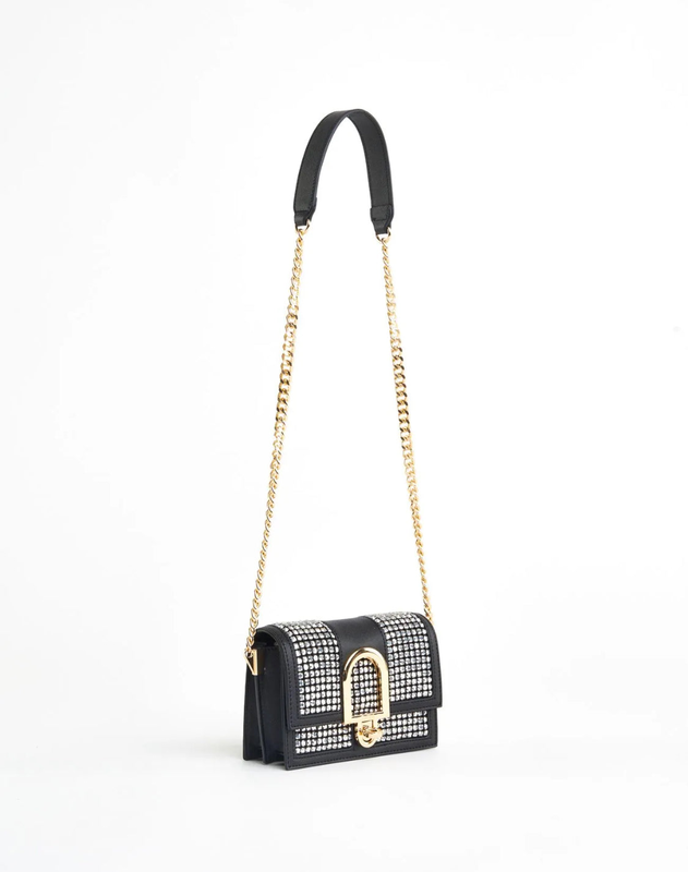 Gaudi mini crossbody bag with rhinestones v4ae-11630 image number null