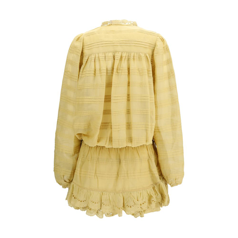 Bicolor cotton casual dress-null