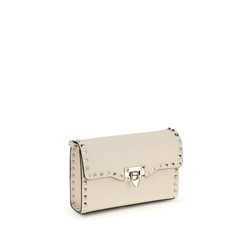 Beige calf leather bos taurus shoulder bag-null