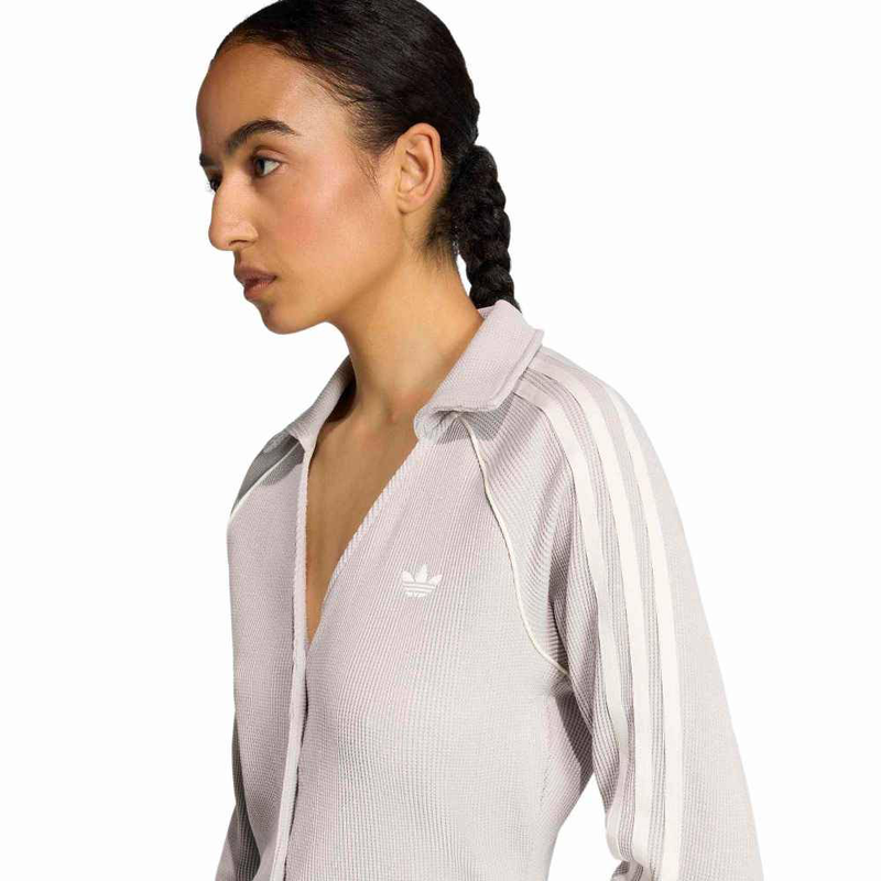 Adidas button down waffle top-null