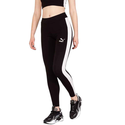 Iconic t7 mid-rise womens leggings, Black, medium