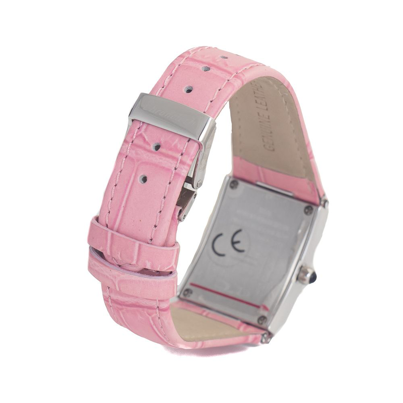 Multicolor leather dress watch-null