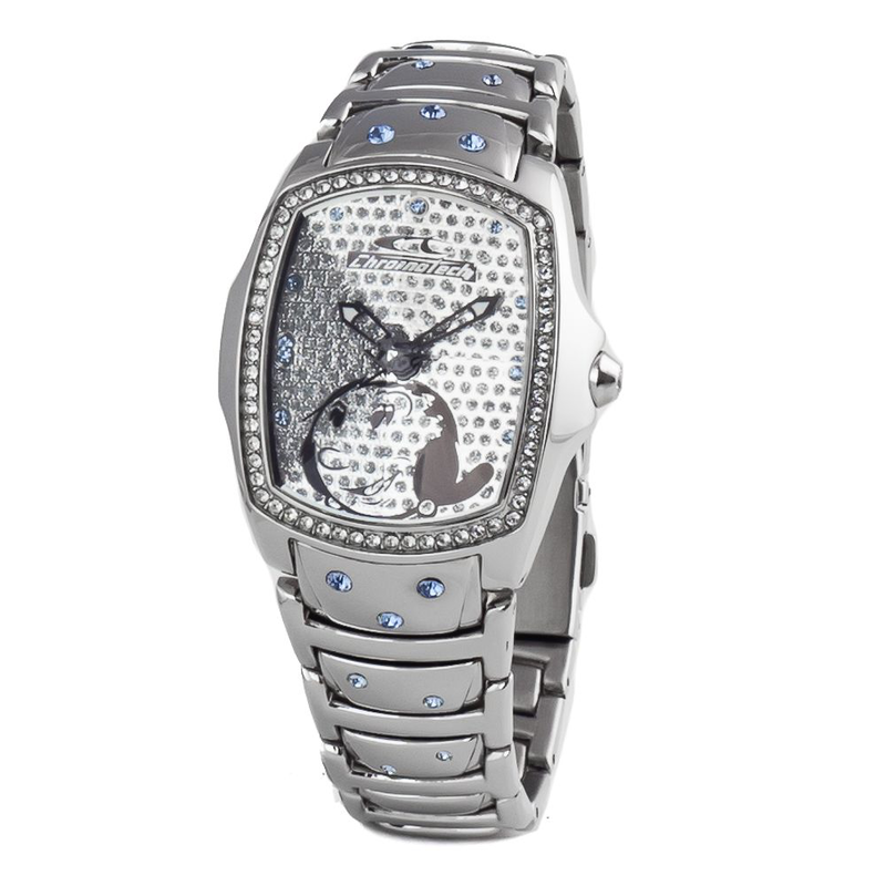 Silver stainless steel dress watch-null