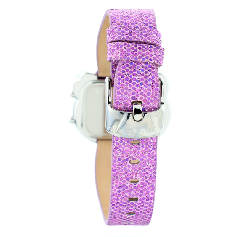Multicolor leather digital watch-null